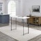 Mainstays 4 Foot Adjustable Height Premium Folding Table, White Granite