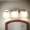 Allen + Roth Merington 21.5-in 3-Light Brushed Nickel Transitional Vanity Light