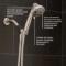 Oxygenics PowerMassage Brushed Nickel Round Handheld Shower Head, 1.75-GPM (6.6-LPM)