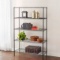 Style Selections Steel 5-Tier Utility Shelving Unit (47.7-in W x 18-in D x 72-in H), Black