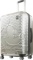 FUL Disney Mickey Mouse 29 Inch Rolling Luggage, Hardshell Suitcase w/Spinner Wheels, Silver-Tone