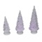 Northlight Clear Color Changing LED Lighted Christmas Tree 3-Piece Set