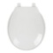 Project Source Plastic White Round Toilet Seat
