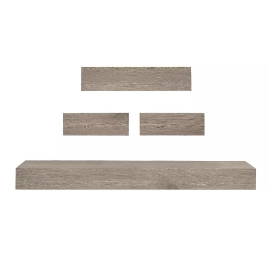 Sonoma Goods For Life Gray Wash Ledge Wall Shelf 4-piece Set