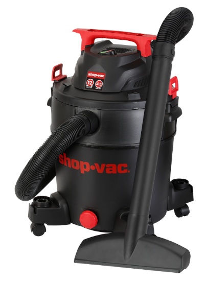 Shop-Vac 12-Gallon 4.5-HP Corded Wet/Dry Shop Vacuum with Accessories Included