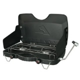Ozark Trail 2 Burner Propane Gas Camping Stove, GCT2208W, Black
