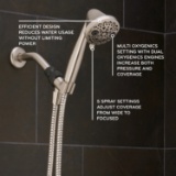Oxygenics PowerMassage Brushed Nickel Round Handheld Shower Head, 1.75-GPM (6.6-LPM)