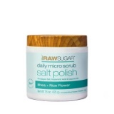 Raw Sugar Daily Micro Salt Scrub Polish - Shea + Rice Flower - 15 oz