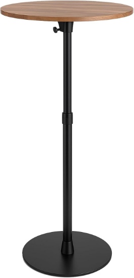 BAR TABLE, 15.75IN, ADJUSTABLE HEIGHT, 22.64-33.46IN MULTIFUNCTIONAL FOR PUB BAR CAFE