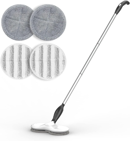 ELECTRIC MOP, CORDLESS SPIN MOPPER FOR HARDWOOD, TILE, LAMINATE FLOORS, NO WATER TANK