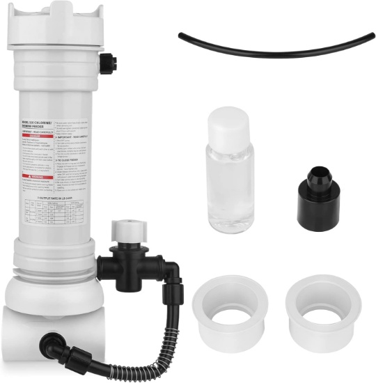 UPGRADED 320 POOL AUTOMATIC CHLORINE/BROMINE INLINE FEEDER COMPAT. W/RAINBOW 320 CHLORINATOR