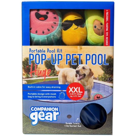 Companion Gear XXL Pop-Up Pool Kit for Pets