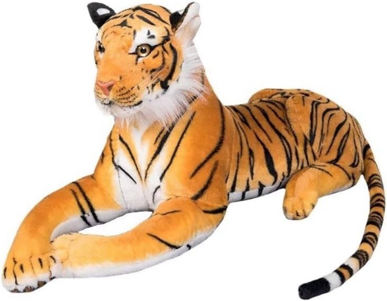 LARGE STUFFED TIGER PLUSH TOY- (28INCHES,EXCLUDING TAIL)