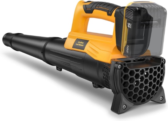 CORDLESS LEAF BLOWER, 400 CFM, 110-MPH, COPPER MOTOR, BUILT-IN PROTECTION