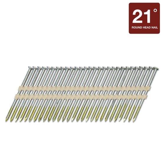 METABO HPT 3-1/4" X 0.131" 21 DEGREE BRIGHT SMOOTH SHANK COLLATED FRAMING NAILS (APPROX. 750 NAILS)
