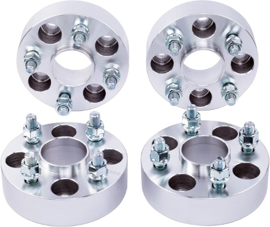 DCVAMOUS 4PC 4x100 Hubcentric Wheel Spacers, 1.5" 56.1mm Bore, 12x1.5 Studs, for Honda 5 Lug