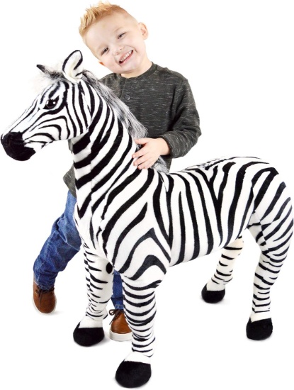 Zelassie The Zebra - 30 Inch Stuffed Animal Plush Zebra Horse Pony