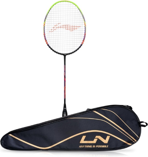 Li-Ning Turbo 99 Carbon Fibre Racket with Full Cover (84 Grams. 30 lbs.)