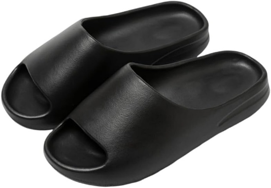 Comfortable Indoor/Outdoor Slide Sandals, Non-slip Textured Design, Women's Size 7.5