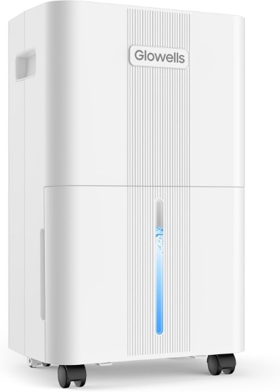 1500 Sq.ft Glowells Dehumidifier, 21 Pints, Smart Humidity, 3 Modes, Basement/Room Use