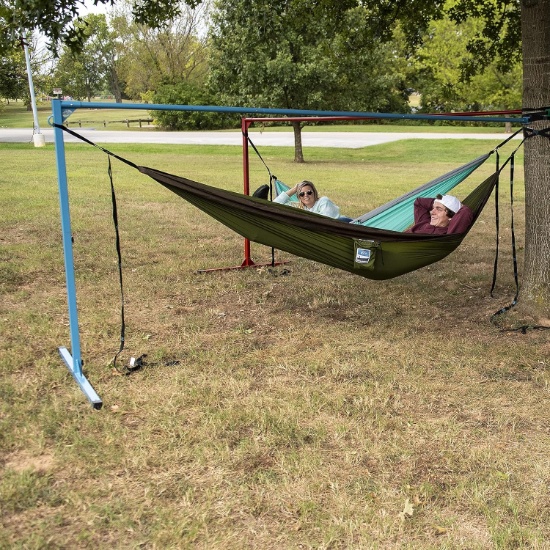 EQUIP PORTABLE HAMMOCK STAND - FOR LOUNGING & CAMPING - 400LBS CAPACITY