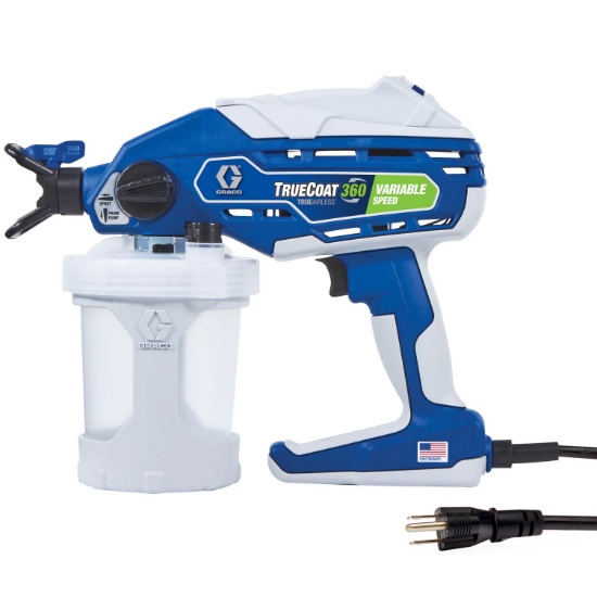 GRACO TRUECOAT 360 VARIABLE ELECTRIC HANDHELD AIRLESS PAINT SPRAYER