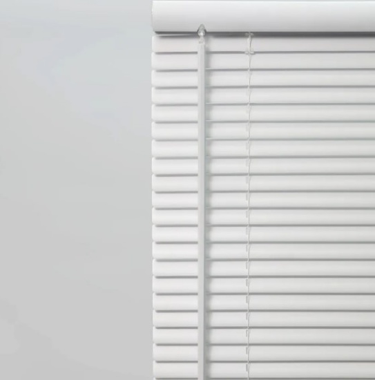 Project Source 43x64-in Light Filtering Cordless White Vinyl Mini-Blinds
