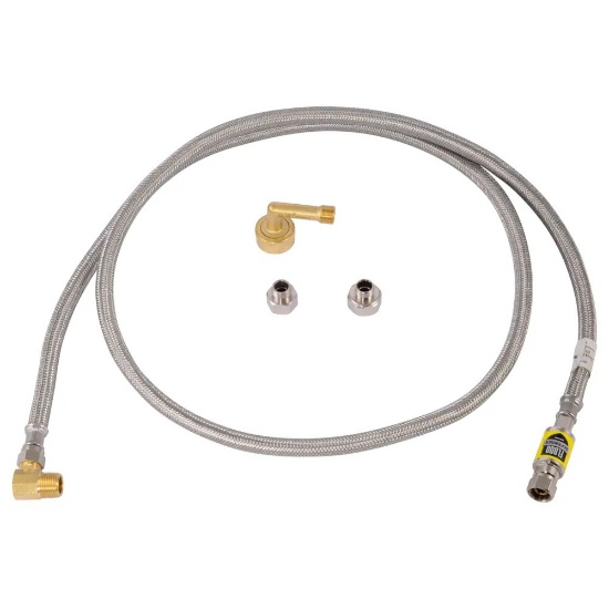 EASTMAN 6-FT 3/8-IN COMPRESSION INLET X 3/8-IN OUTLET BRAIDED STAINLESS STEEL DISHWASHER CONNECTOR
