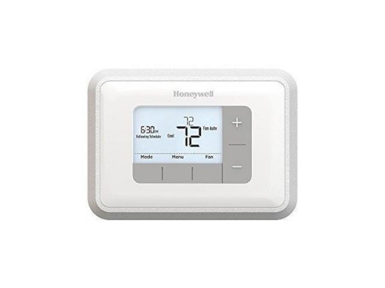 HONEYWELL HOME THERMOSTAT: WHITE, PLASTIC, 3.86" H, 5.36" W