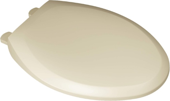 AMERICAN STANDARD 5321A65CT.021 CHAMPION SLOW-CLOSE ELONGATED TOILET SEAT, BONE