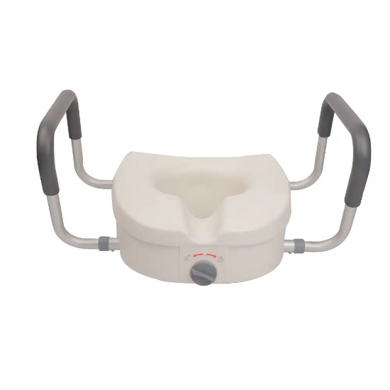 PROJECT SOURCE PLASTIC WHITE ROUND TOILET SEAT