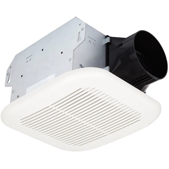 UTILITECH VENTILATION FAN, 1.5-SONE 100-CFM WHITE BATHROOM FAN, ENERGY STAR