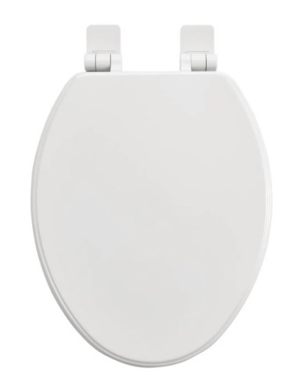 AMERICAN STANDARD MOMENTS WOOD WHITE ELONGATED SOFT CLOSE TOILET SEAT