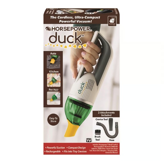 HORSEPOWER DUCK BAGLESS CORDLESS FILTER BAG COMPACT VACUUM