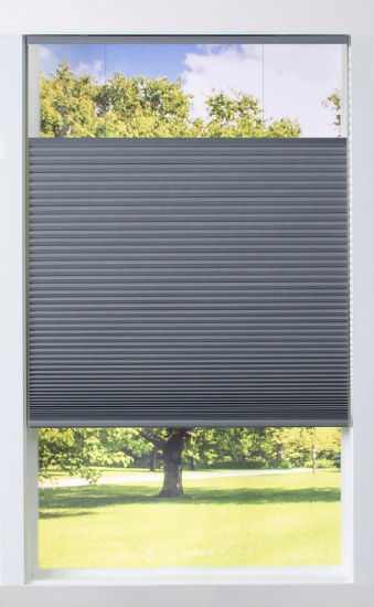 ALLEN + ROTH 35-IN X 72-IN GRAY ROOM DARKENING BLACKOUT CORDLESS TOP-DOWN/BOTTOM-UP CELLULAR SHADE