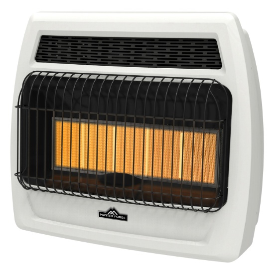 MASTER FORGE 30000-BTU WALL-MOUNT INDOOR NATURAL GAS OR LIQUID PROPANE VENT-FREE RADIANT HEATER