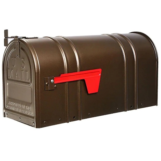 CARLTON POST-MOUNT T2 MAILBOX, BRONZE