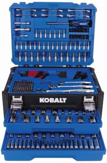 K.BALT 297 -PIECE STANDARD (SAE) AND METRIC POLISHED CHROME MECHANICS TOOL SET W/HARD CASE