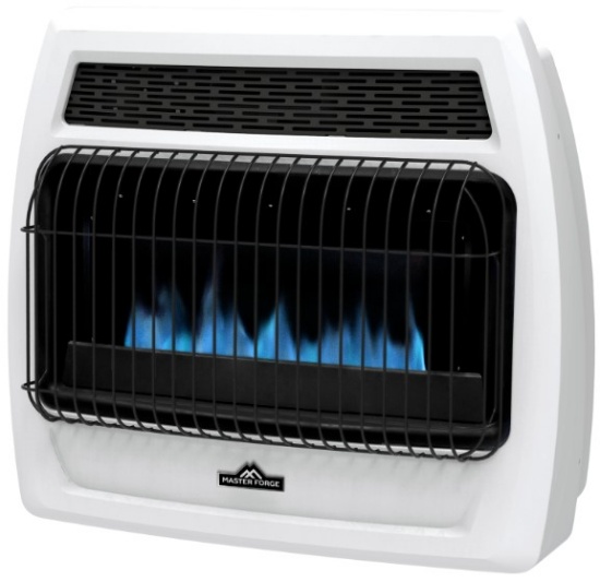MASTER FORGE 30000 -BTU WALL -MOUNT INDOOR NATURAL GAS OR LIQUID PROPANE VENT-FREE CONVECTION HEATER
