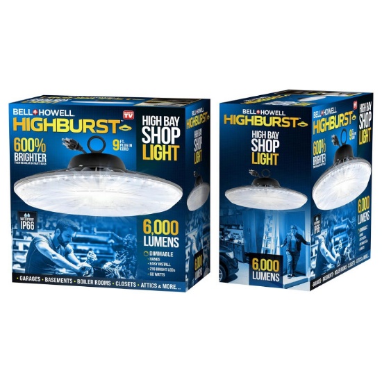 BELL & HOWELL HIGHBURST 6.6 IN. 1-LIGHT 55 W LED SHOP LIGHT