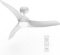 42IN CEILING FAN WITH LIGHTS, REMOTE & QUIET REVERSIBLE MOTOR, FOR INDOOR/OUTDOOR, WHITE