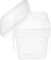 PAINT BUCKET LID 5L SQUARE AIRTIGHT BUCKET FOOD GRADE PAINT STORAGE FOR OUTDOOR INDOOR, QTY: 10