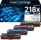 218X TONER CARTRIDGES 4 PACK FOR HP 218, WORKS WITH COLOR LASER JET PRO 3301FDW 3201DW PRINTERS