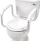 DMI TOILET SAFETY RAILS, HANDLES & FRAME FOR ELDERLY, EASY ASSEMBLY, NO TOOLS, WHITE