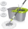 MASTERTOP MOP AND BUCKET SET, SPIN MOP WITH 3 PADS, 50.4