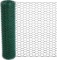 CHICKEN WIRE FOR FLORALS, 15.7X157IN GREEN MESH, 0.6IN HEXAGONAL PVC NETTING FOR CRAFTS