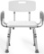 SHOWER CHAIR, 500 LBS, HEIGHT ADJUSTABLE, ARMS & BACK, FOR ELDERLY, HANDICAP, DISABLED