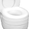 HEALTHSMART RAISED TOILET SEAT RISER, FITS MOST STANDARD (ROUND) BOWLS, 15X15X5, NON-SLIP PADS