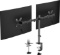 PHOLITEN DUAL MONITOR STAND, HEAVY DUTY, FOR 2 SCREENS UP TO 32 INCHES, SUPPORTS 22 LBS PER ARM