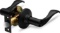 BERLIN MODISCH PRIVACY LEVER DOOR HANDLE, IRON BLACK FINISH, CLASSIC SERIES